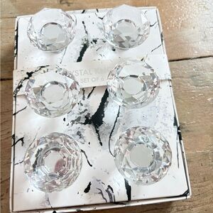 Crystal Knobs Set of 6 NWT.